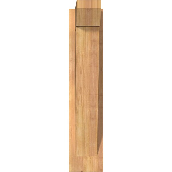 Traditional Slat Smooth Outlooker, Western Red Cedar, 5 1/2W X 14D X 26H